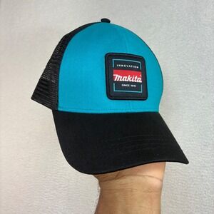 Makita Innovations Snapback Trucker Hat Men OSFA Teal Black Mesh Tool Adjustable